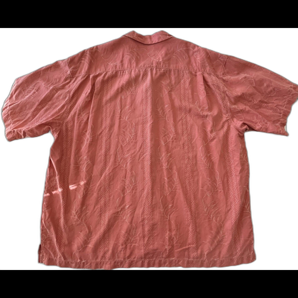 Tommy Bahama Hawaiian 100% Silk Button Up Short Sleeve Floral Beach Resort 2XL - Picture 5 of 7